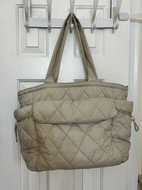 Vera Bradley Welland Diaper Bag Tote in Pumice Stone